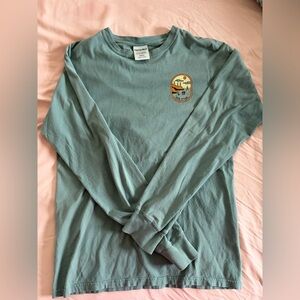 Teal Long Sleeve Sea Otter Shirt